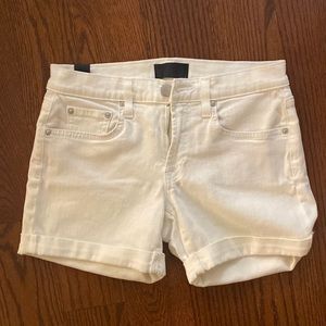 Vince white jean shorts, used once